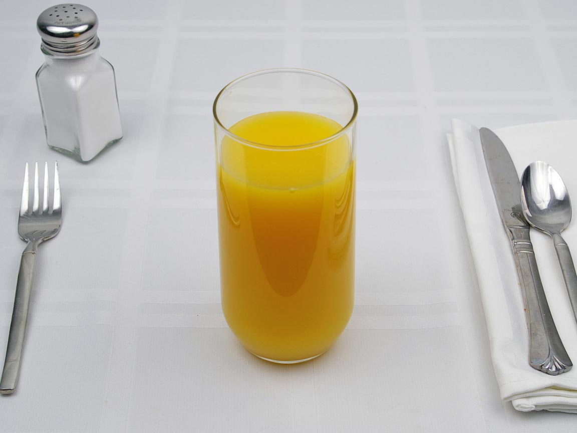 Calories in 13 fl oz(s) of Orange Juice - Avg