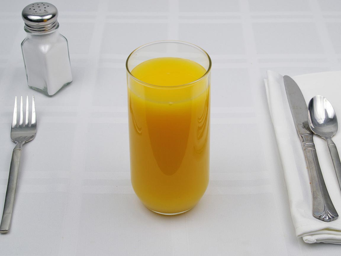 Calories in 14 fl oz(s) of Orange Juice - Avg