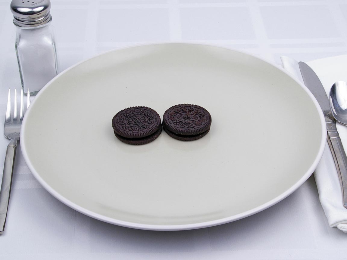 Calories in 2 cookie(s) of Oreo Cookie - Reduced Fat