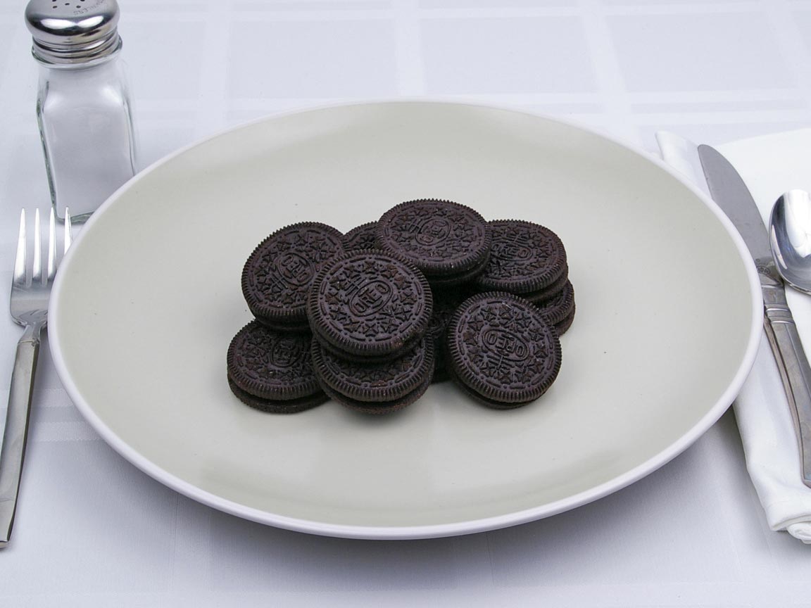 Calories in 12 cookie(s) of Oreo Cookie