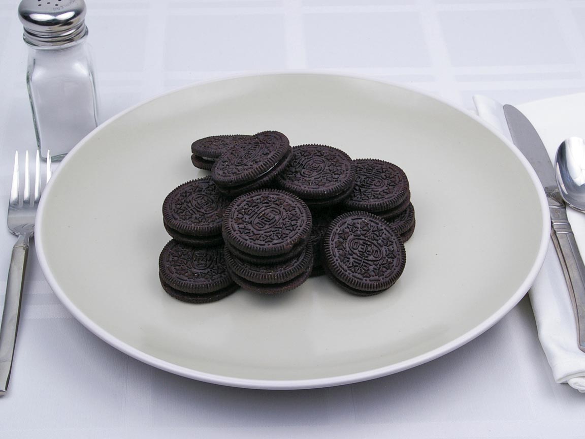 Calories in 14 cookie(s) of Oreo Cookie - Reduced Fat