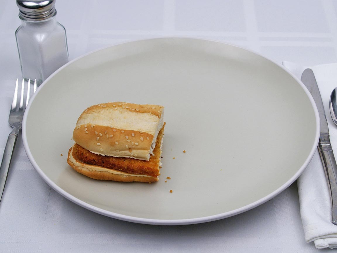 Calories in 0.5 sandwich(es) of Burger King - Original Chicken Sandwich