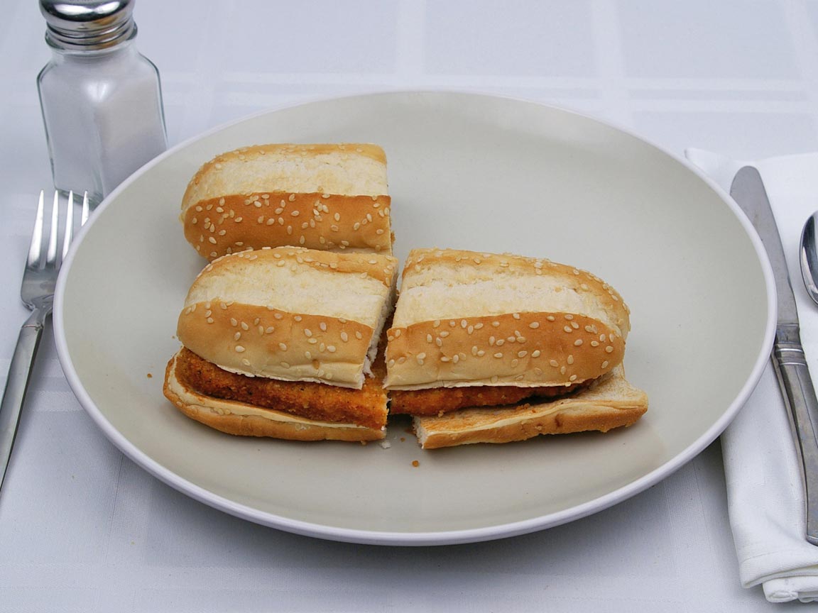 Calories in 1.5 sandwich(es) of Burger King - Original Chicken Sandwich