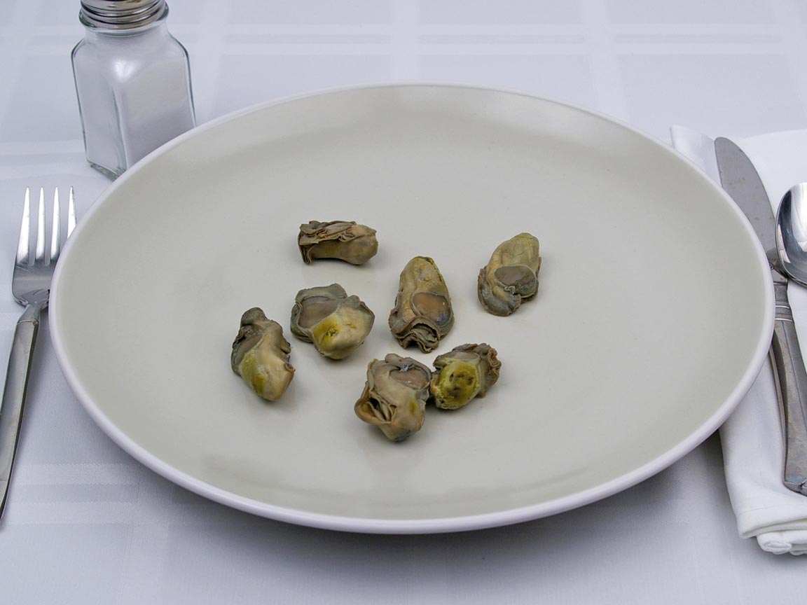 Calories in 7 oyster(s) of Oyster