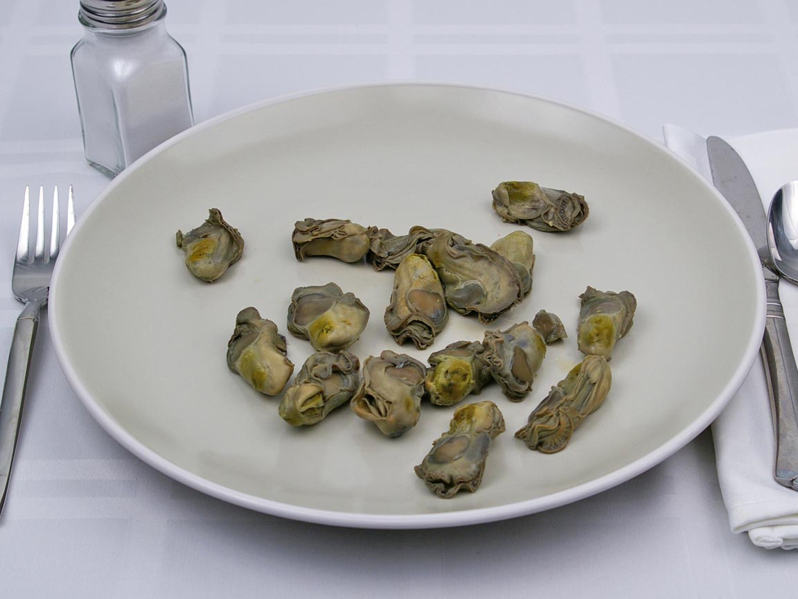 Calories in 16 oyster(s) of Oyster