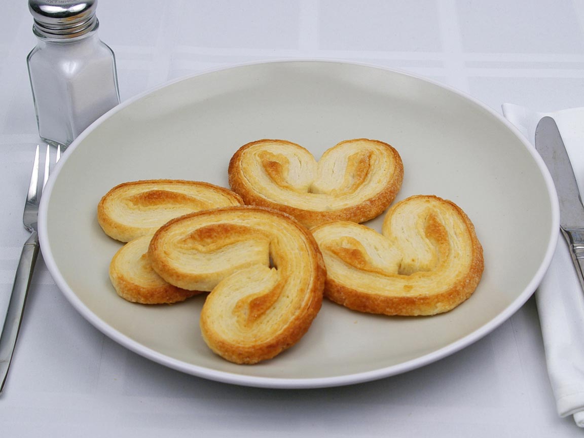 Calories in 4 cookie(s) of Palmier Cookie