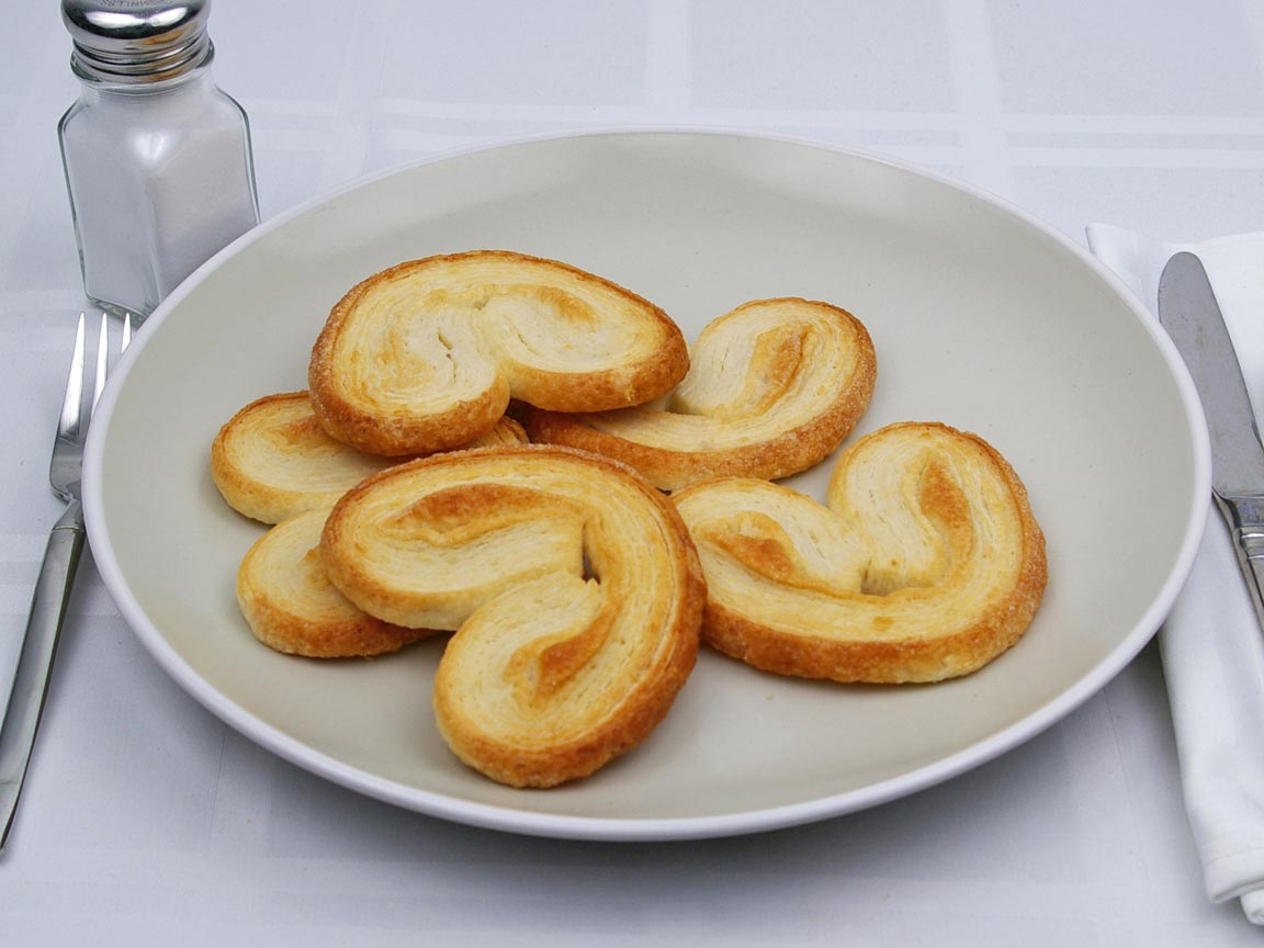 Calories in 5 cookie(s) of Palmier Cookie