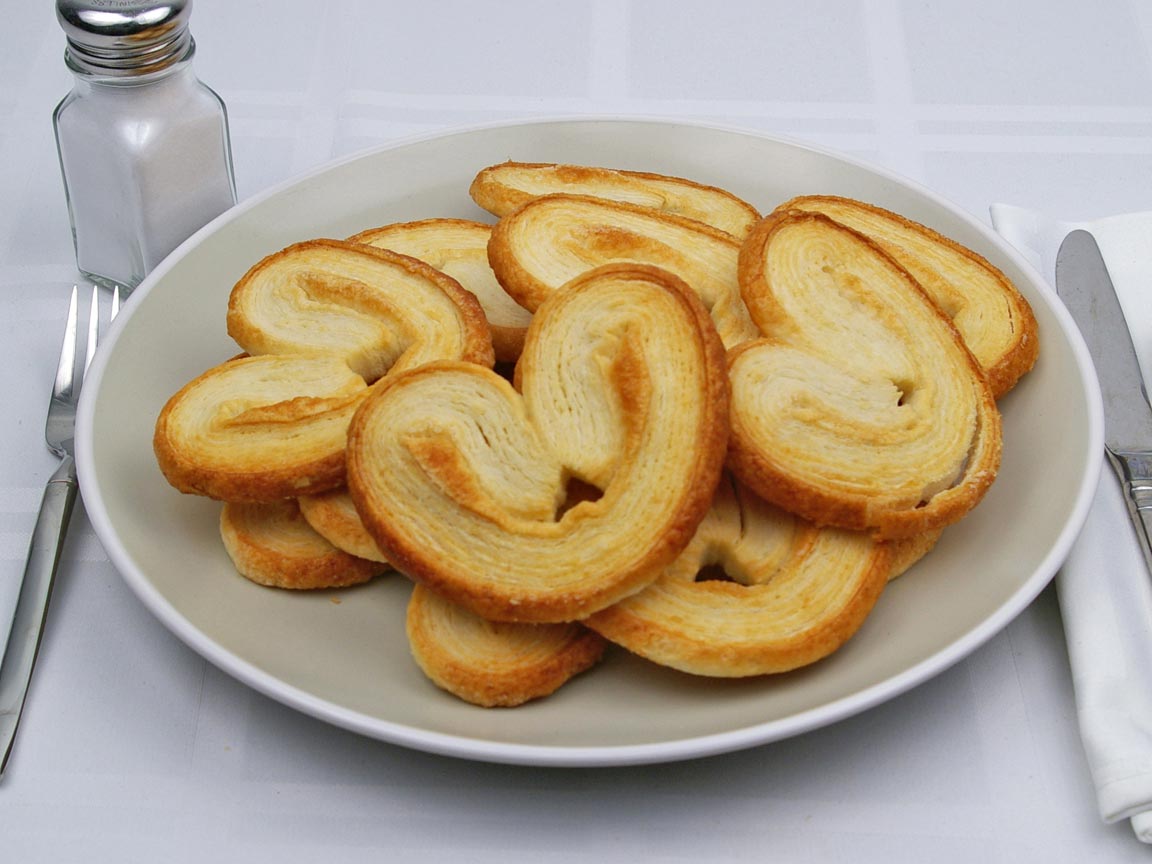 Calories in 12 cookie(s) of Palmier Cookie