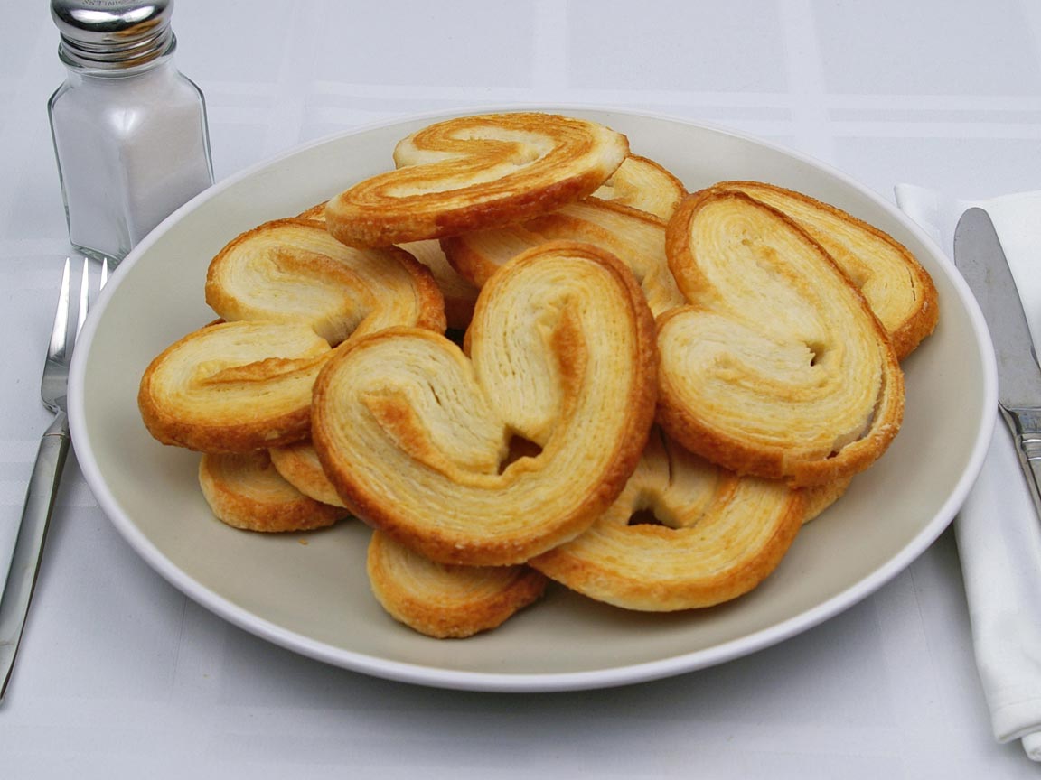 Calories in 13 cookie(s) of Palmier Cookie