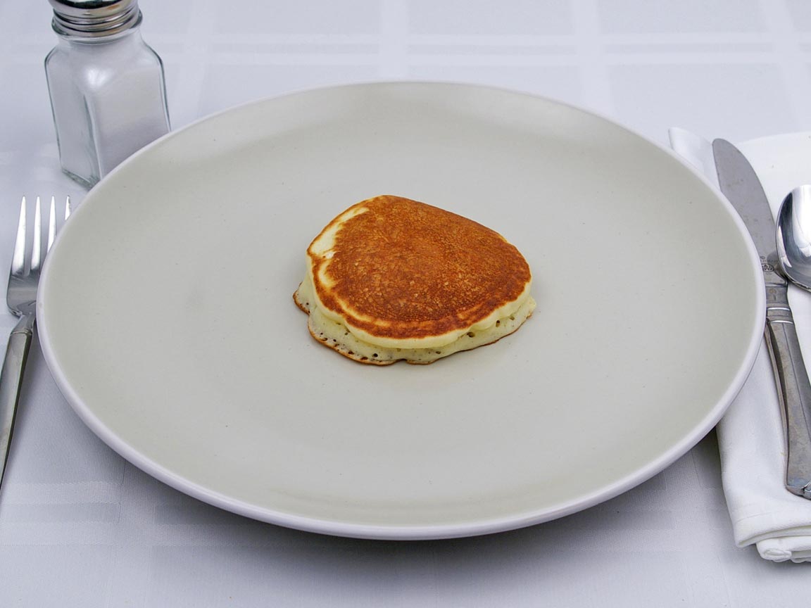 Calories in 1 cake(s) of Buttermilk Pancakes -  Silver Dollar