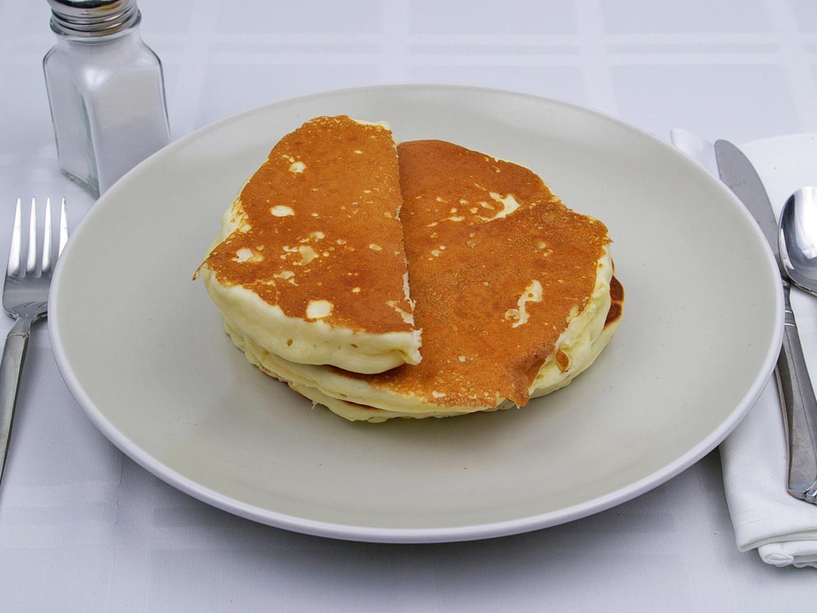 Calories in 2.5 pancake(s) of Pancakes