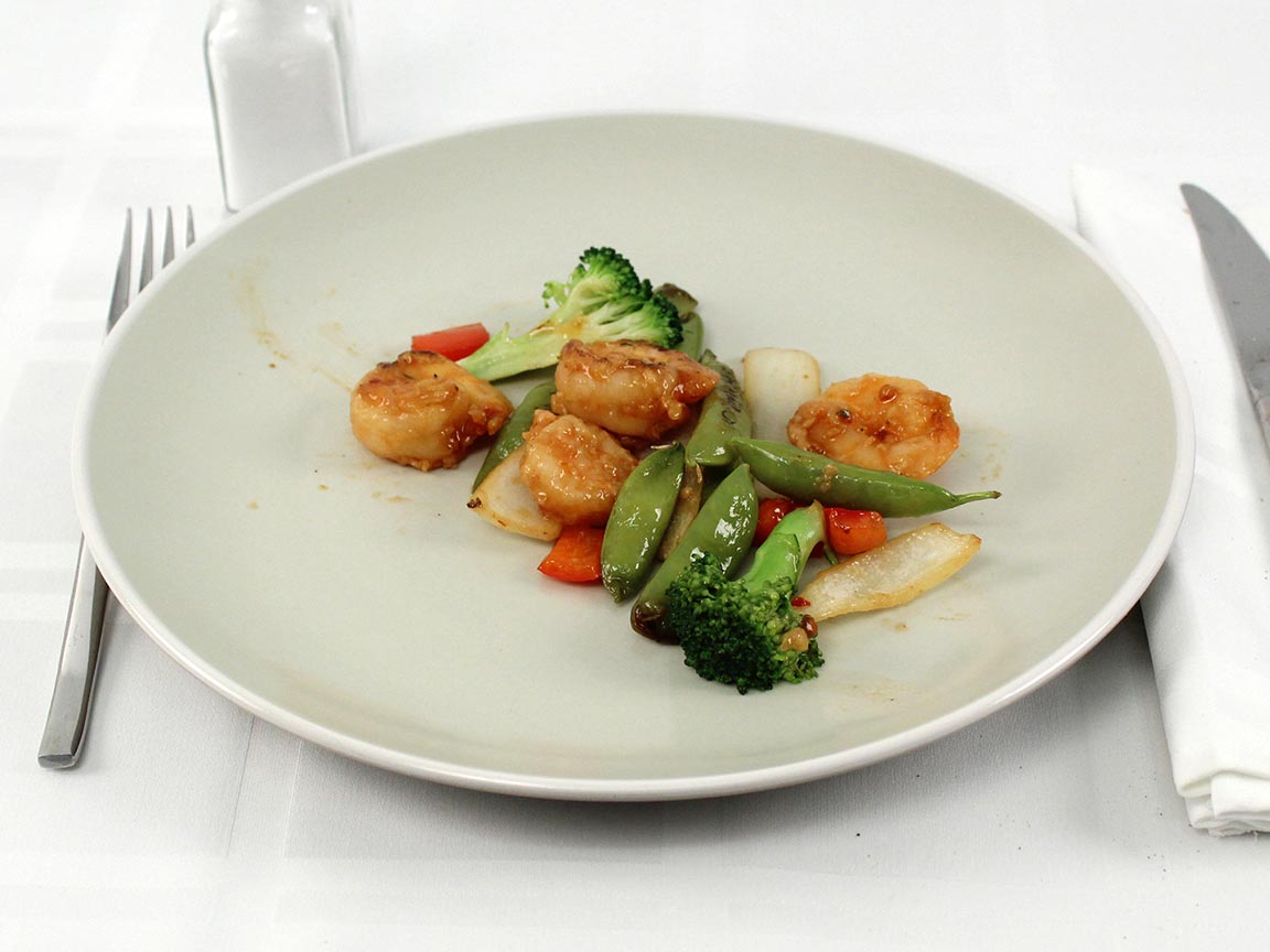 Calories in 113 grams of Panda Express Shrimp Stir Fry
