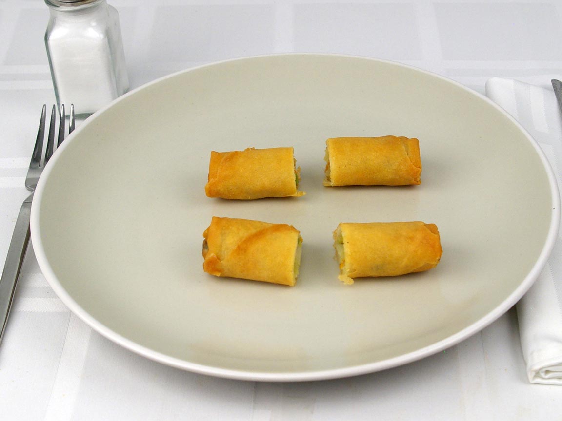 Calories in 2 spring roll(s) of Veggie Spring Roll
