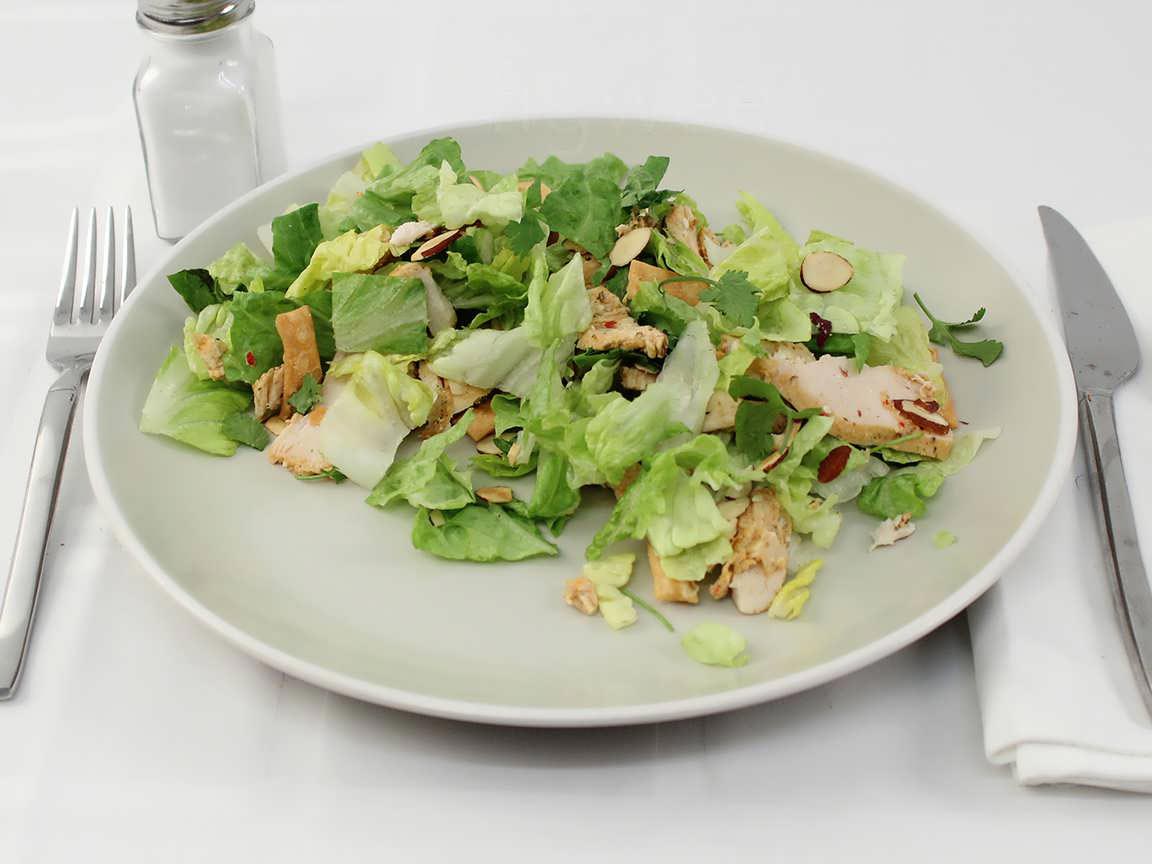 Calories in 0.75 whole salad(s) of Asian Seasame Chicken Salad - no dressing