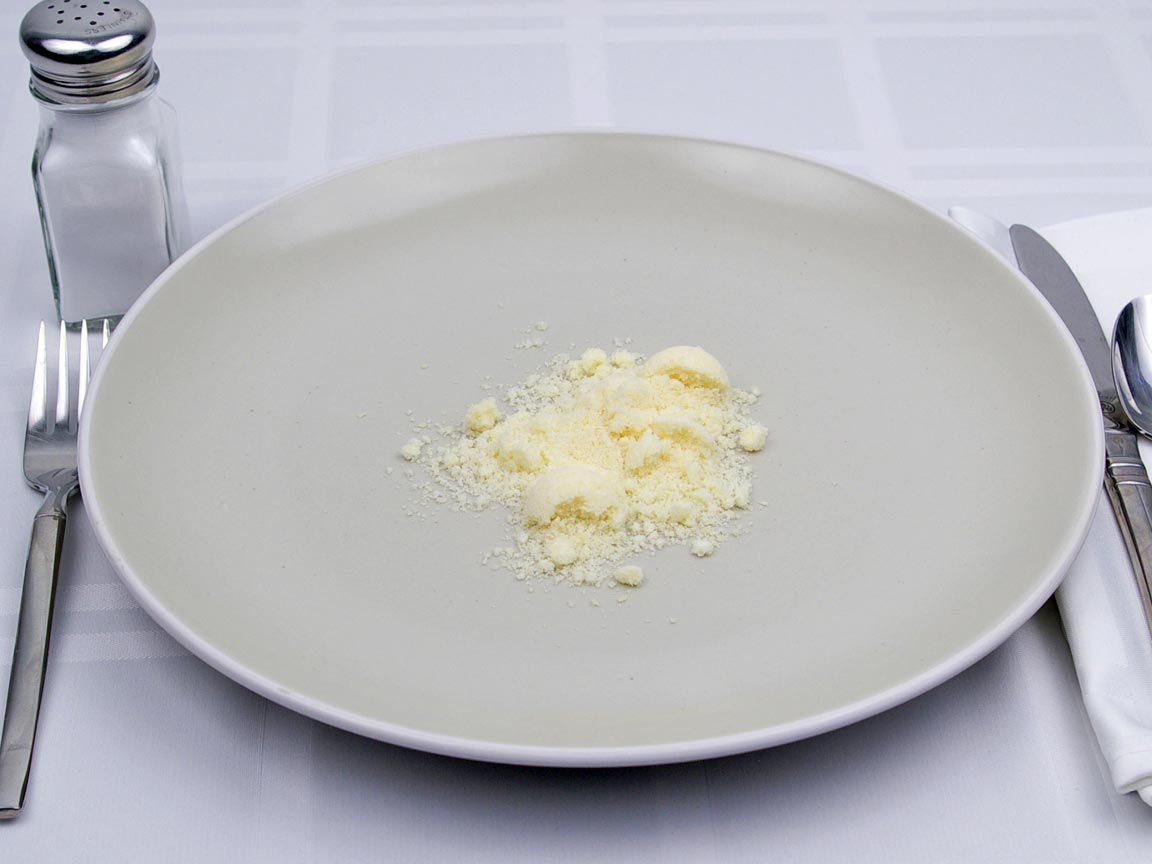 Calories in 3 Tbsp(s) of Parmesan Cheese - grated