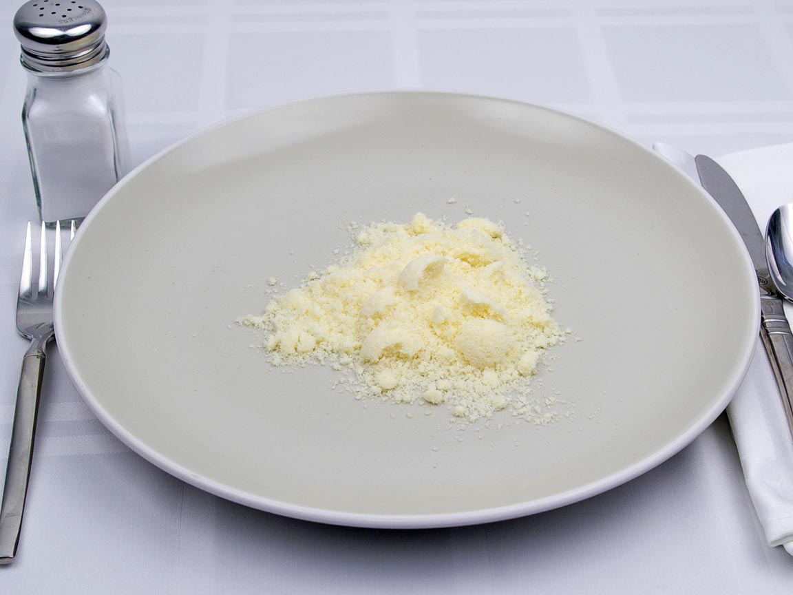Calories in 7 Tbsp(s) of Parmesan Cheese - grated