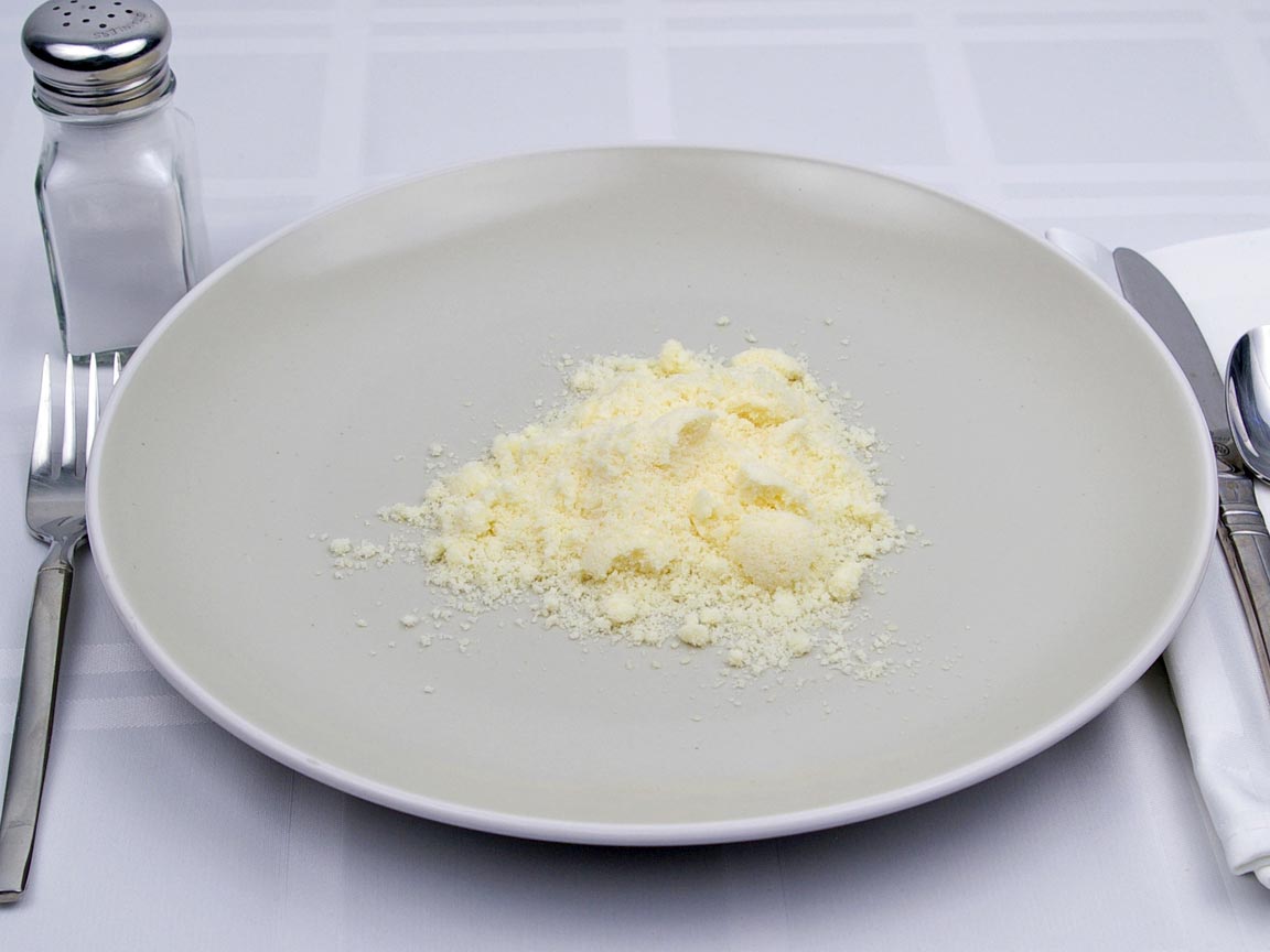 Calories in 7.5 Tbsp(s) of Parmesan Cheese - grated