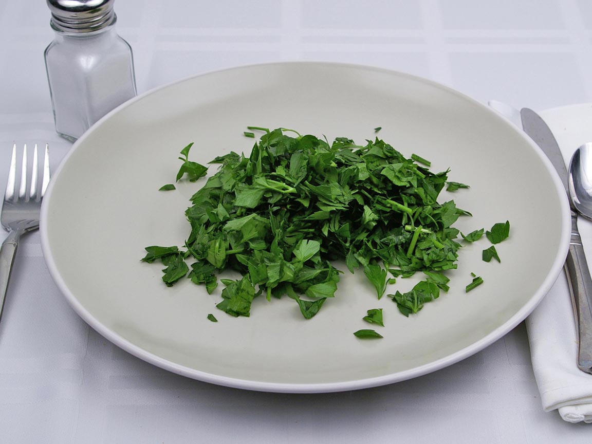 Calories in 1.25 cup(s) of Parsley - Fresh
