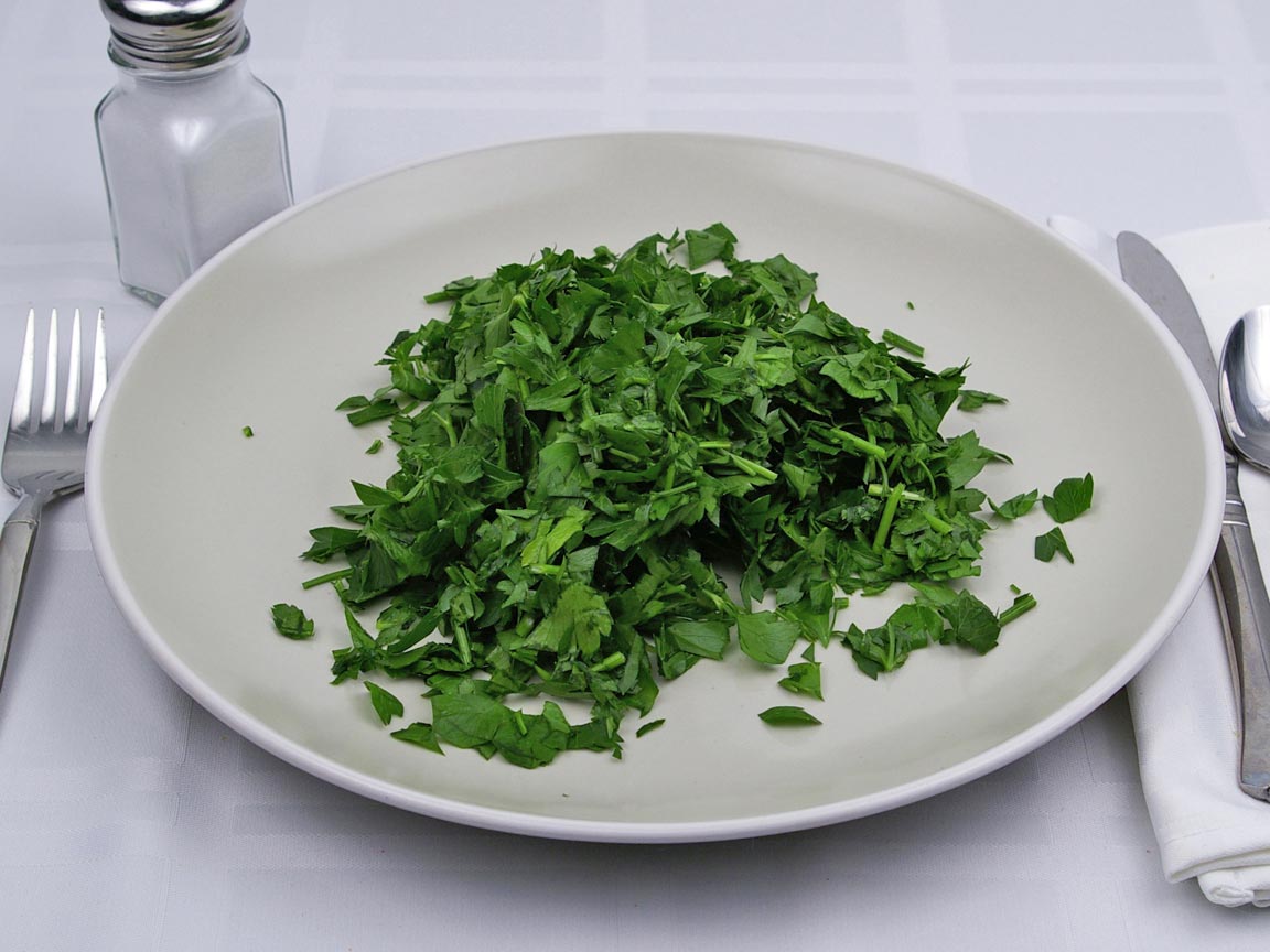 Calories in 1.75 cup(s) of Parsley - Fresh
