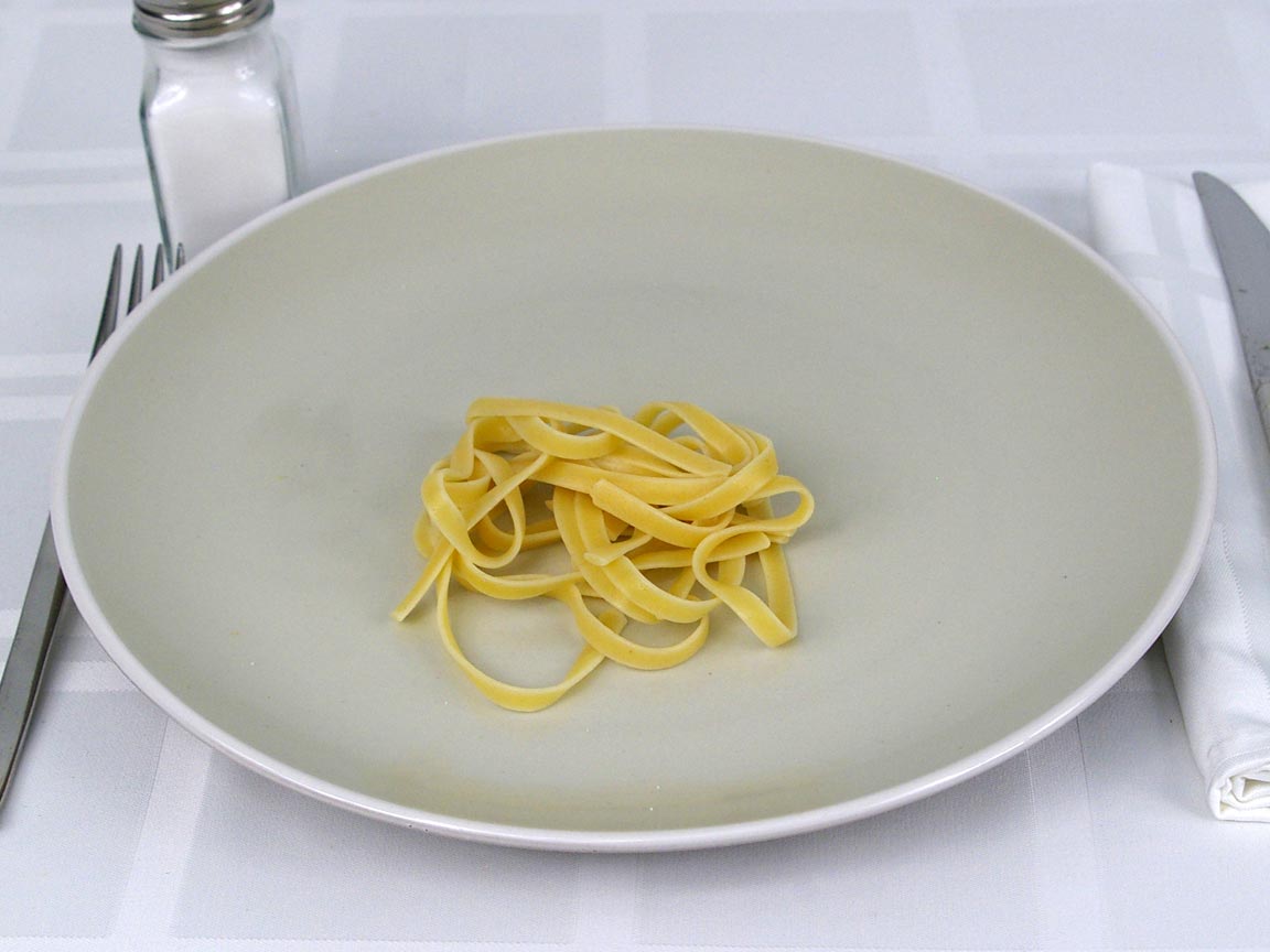 Calories in 28 grams of Fettuccine Pasta