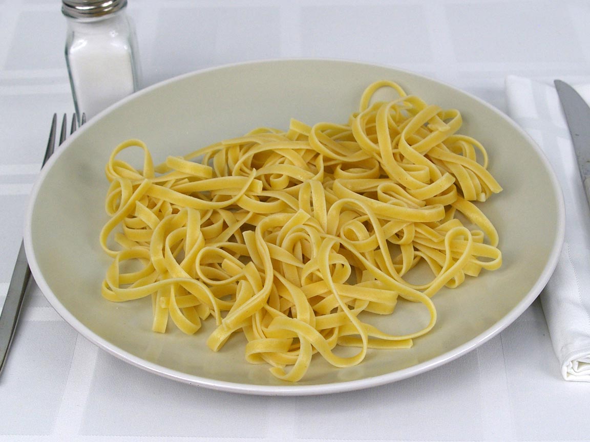 Calories in 170 grams of Fettuccine Pasta