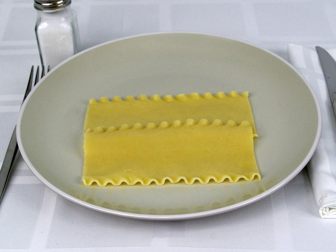 Calories in 56 grams of Lasagna Pasta - Noodles