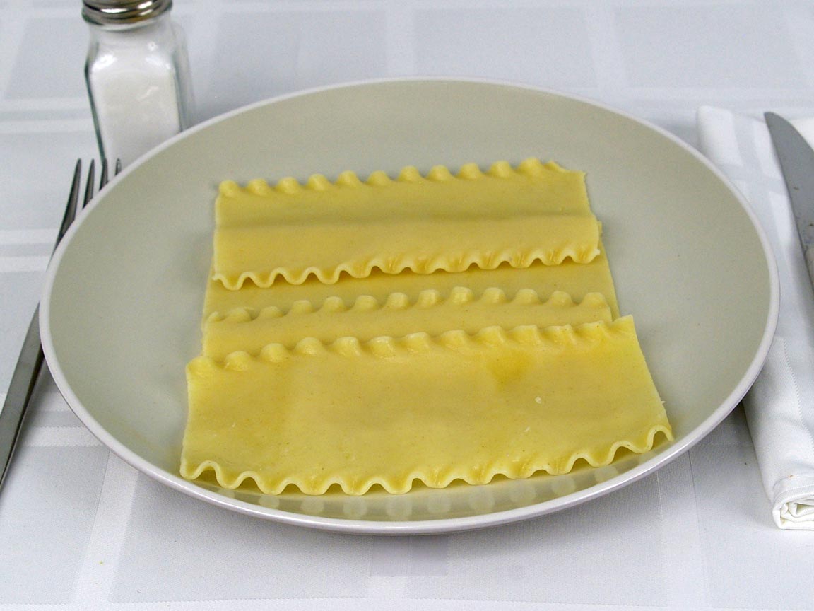 Calories in 113 grams of Lasagna Pasta - Noodles