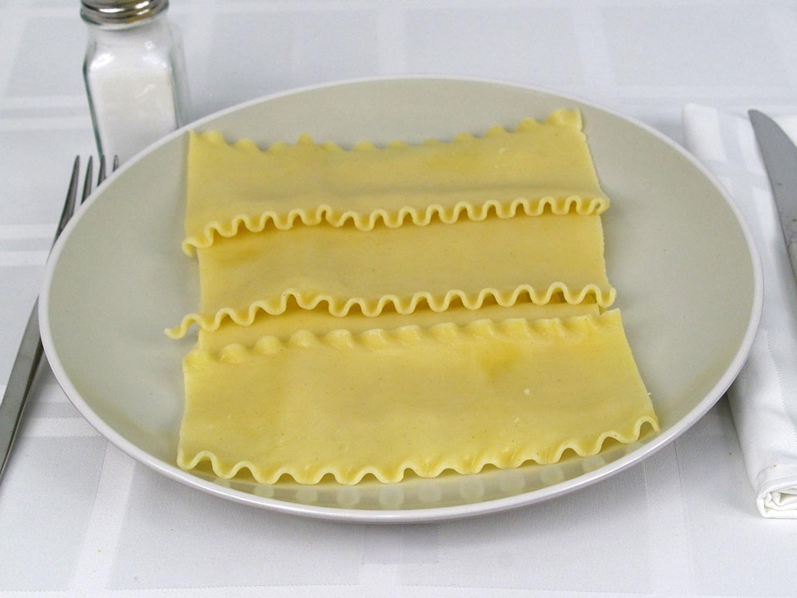 Calories in 170 grams of Lasagna Pasta - Noodles