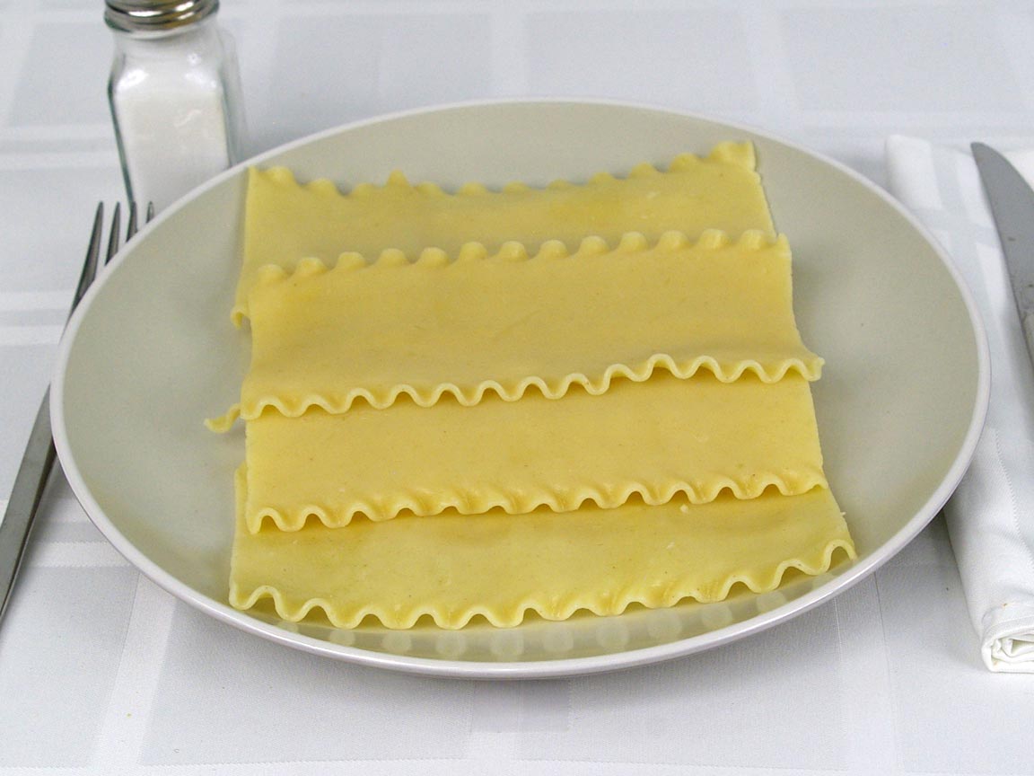 Calories in 226 grams of Lasagna Pasta - Noodles