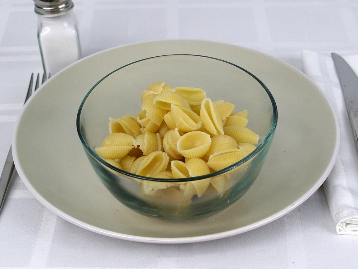 Calories in 170 grams of Shell Pasta - Medium