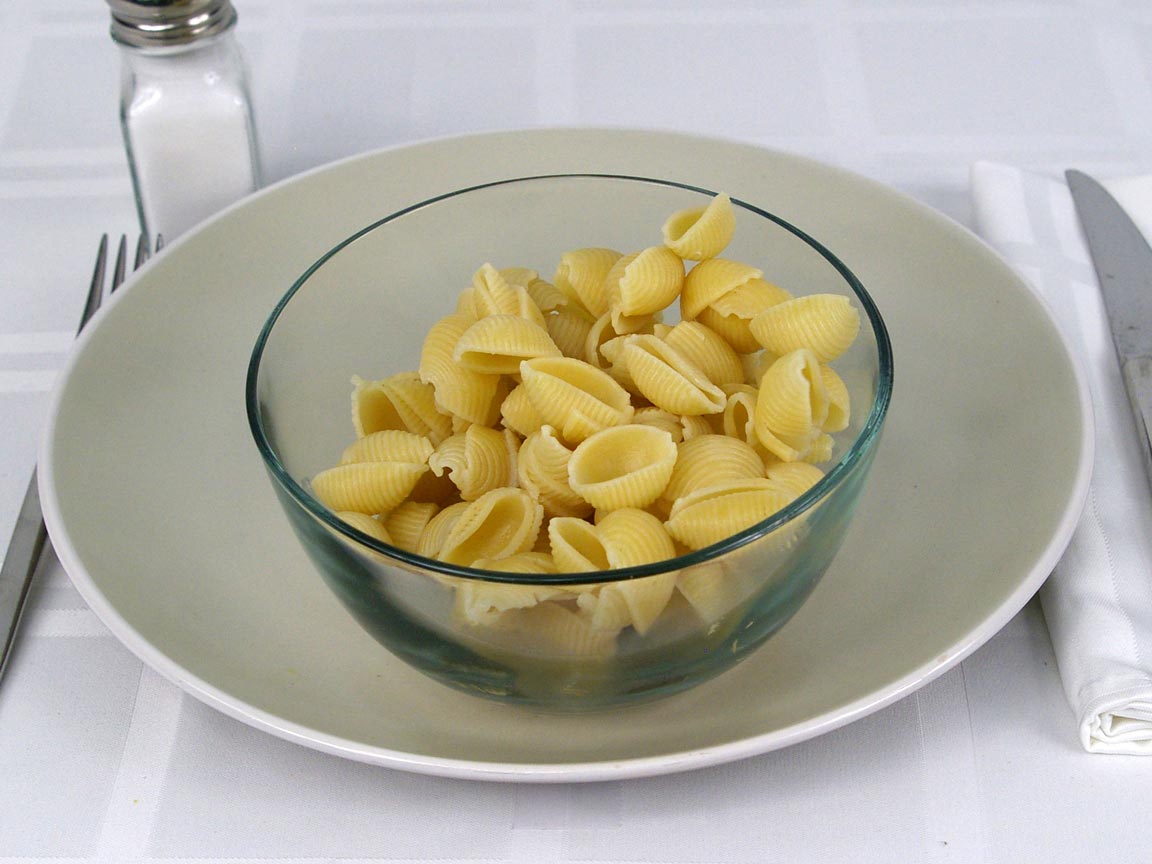 Calories in 198 grams of Shell Pasta - Medium