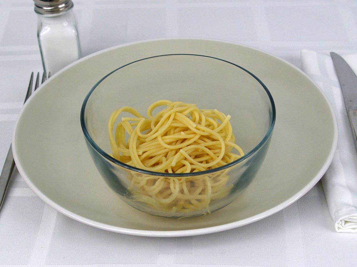 Calories in 85 grams of Spaghetti Pasta