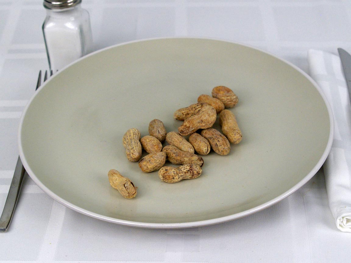 Calories in 28 grams of Peanuts in Shell