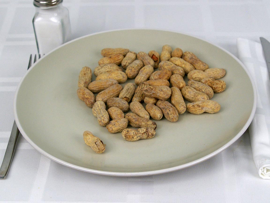 Calories in 85 grams of Peanuts in Shell