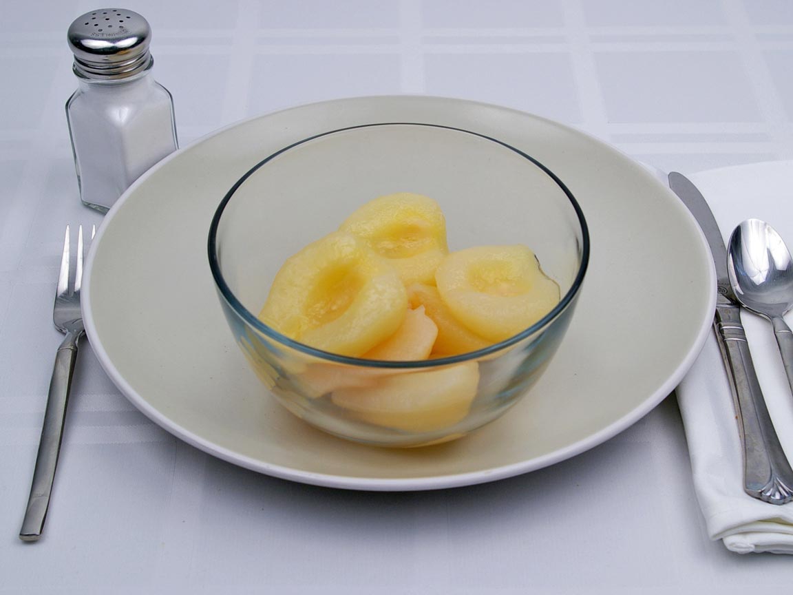 Calories in 1.75 cup(s) of Pears in Heavy Syrup