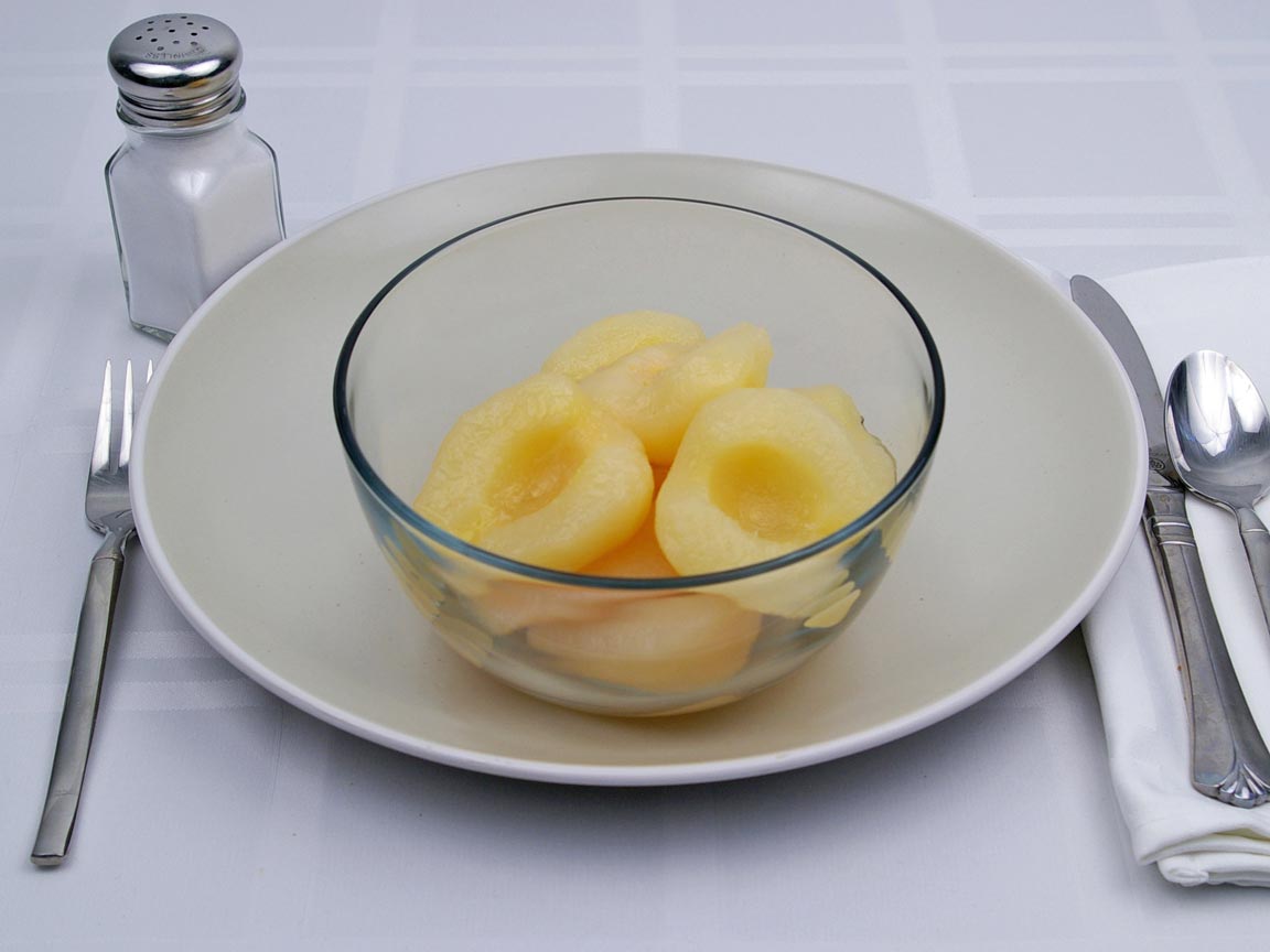 Calories in 2.25 cup(s) of Pears in Heavy Syrup
