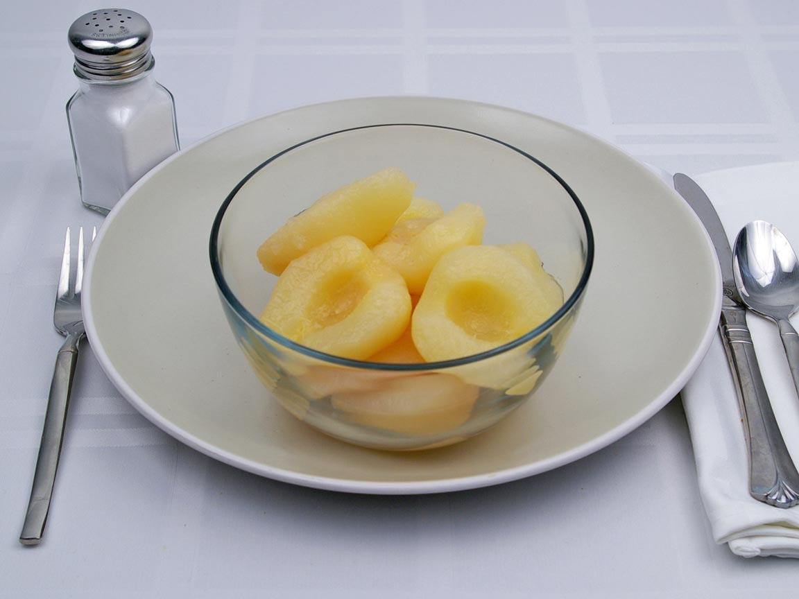 Calories in 2.5 cup(s) of Pears in Heavy Syrup