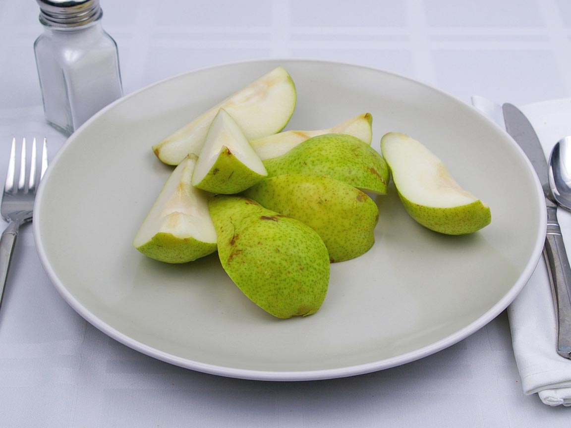 Calories in 2 fruit(s) of Pear - Green Anjou