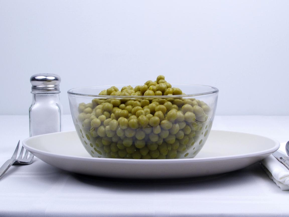 Calories in 2.75 cup(s) of Peas - Canned