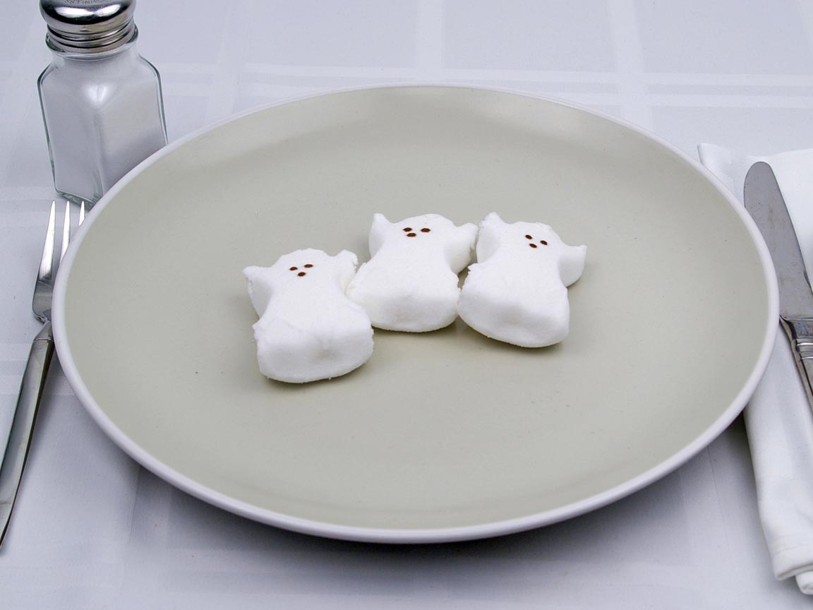 Calories in 3 peep(s) of Peep Marshmallow