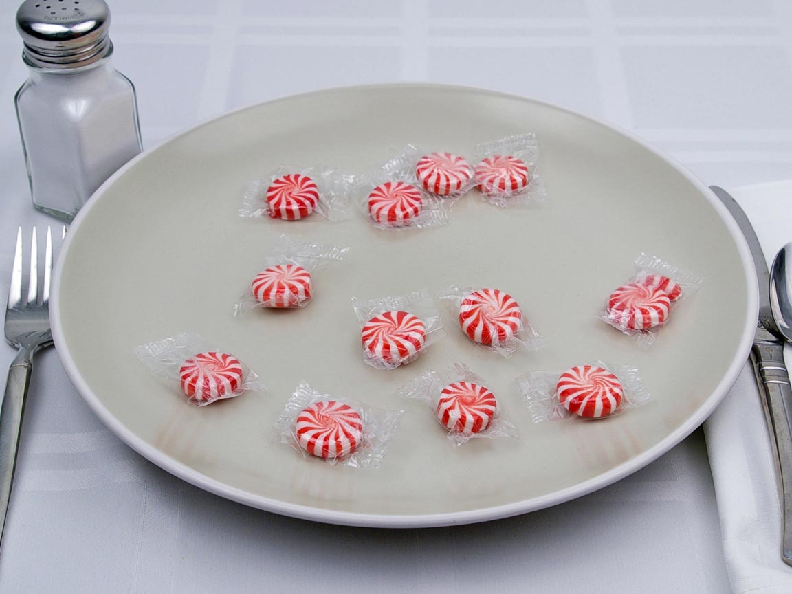 Calories in 12 piece(s) of Peppermint Discs