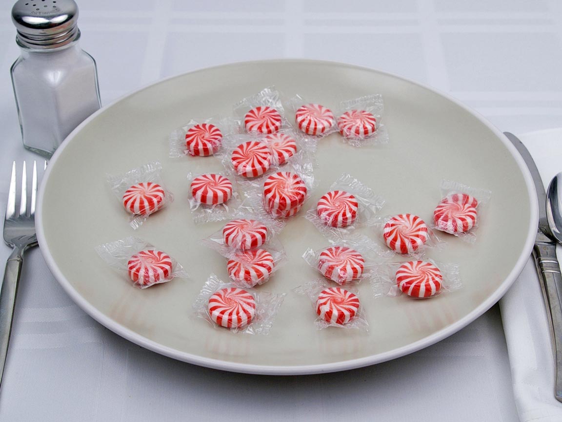 Calories in 20 piece(s) of Peppermint Discs