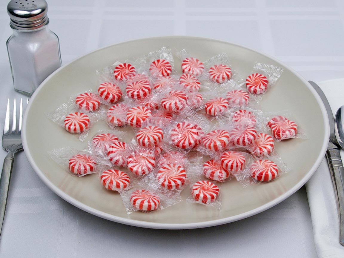 Calories in 44 piece(s) of Peppermint Discs