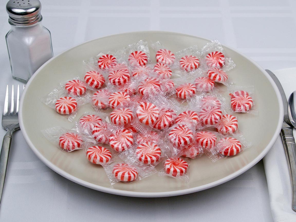 Calories in 48 piece(s) of Peppermint Discs