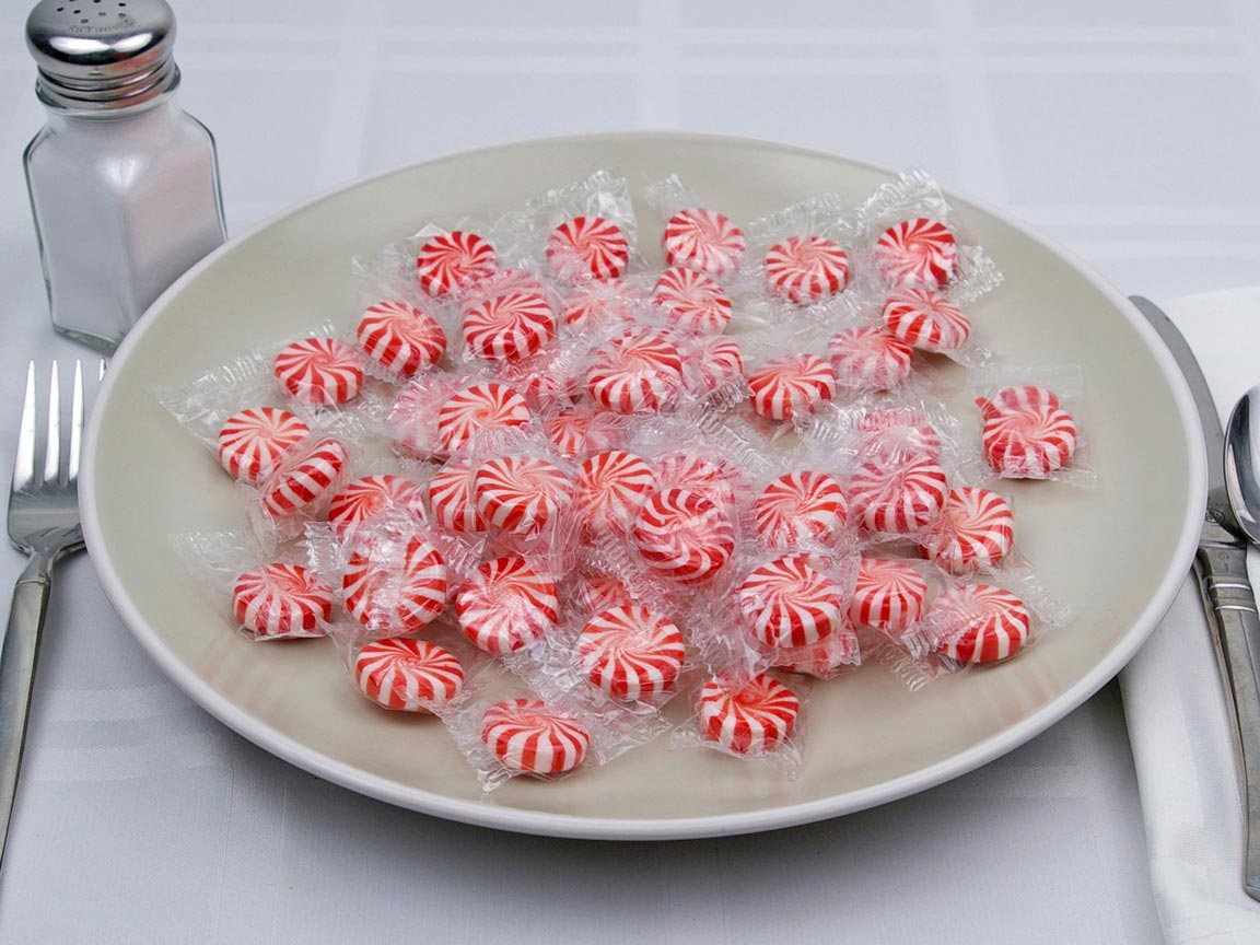 Calories in 52 piece(s) of Peppermint Discs