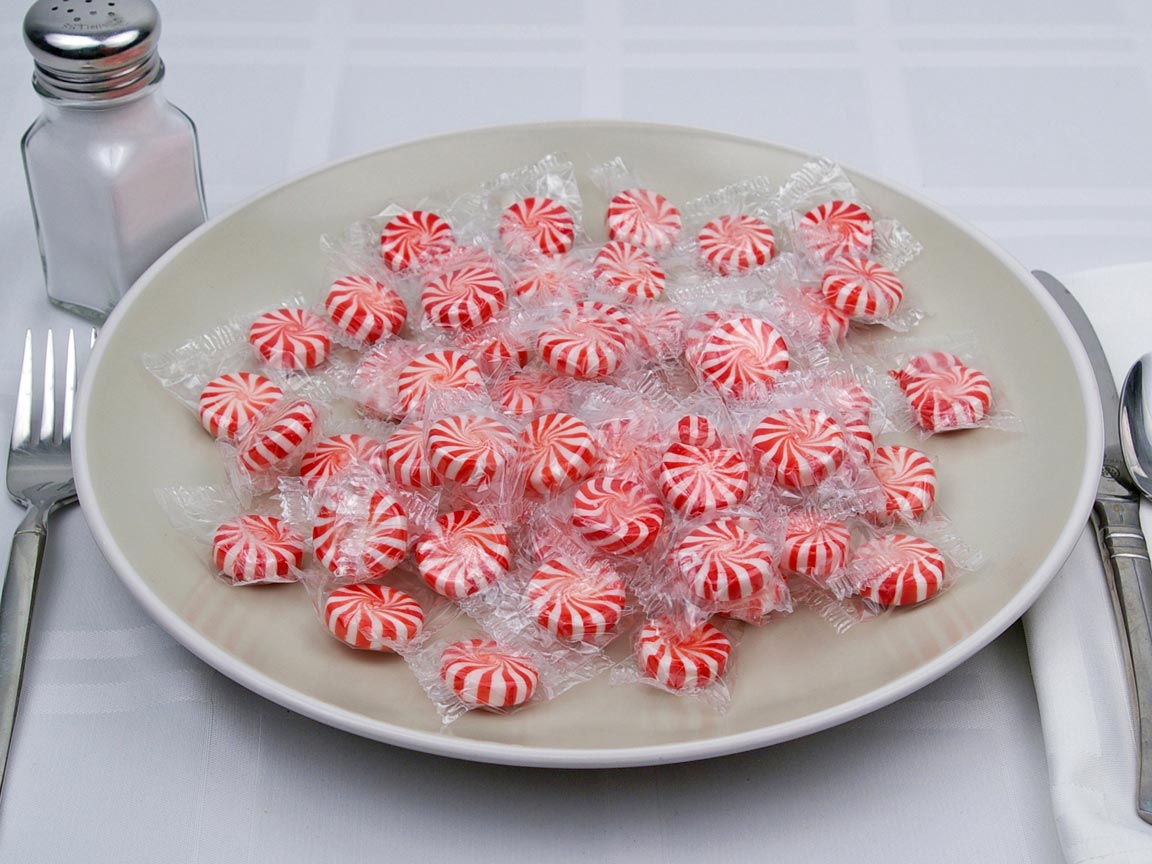 Calories in 56 piece(s) of Peppermint Discs