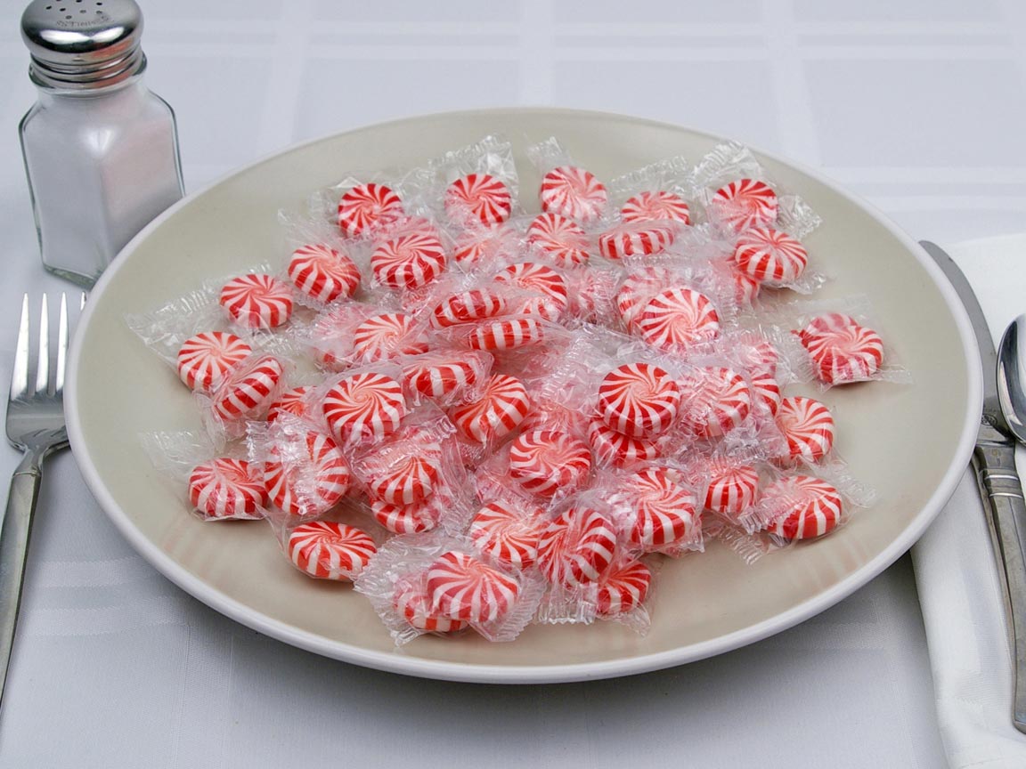 Calories in 64 piece(s) of Peppermint Discs