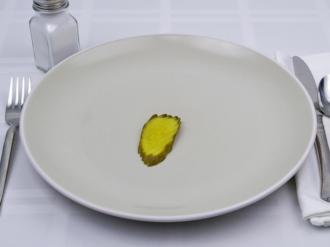Calories in 1 chip(s) of Bread and Butter - Sweet - Pickles