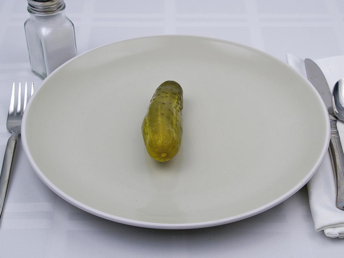 Calories in 1 pickle(s) of Dill Pickle - Whole