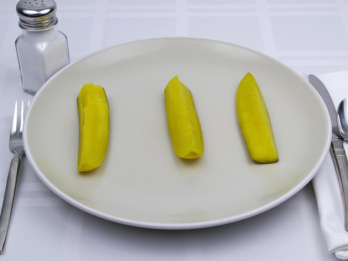 Calories in 3 spear(s) of Dill Spear Pickle